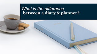  A planner lays open to a page with planning tools - this shows the versatility of a planner to a diary, as planners come with planning tools inside.